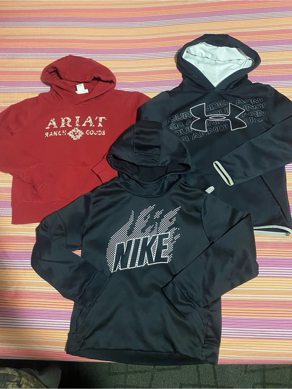 Under Armour, Nike and Ariat Hoodie Bundle